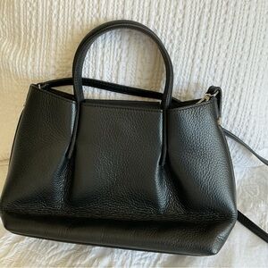 Renata Corsi Satchel bag in black with removable strap